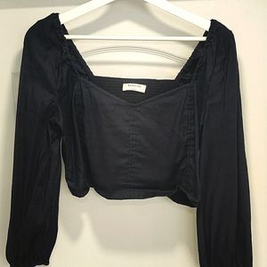 L Navy Babaton Long Sleeve